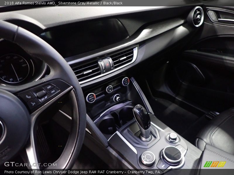 Silverstone Gray Metallic / Black/Black 2018 Alfa Romeo Stelvio AWD