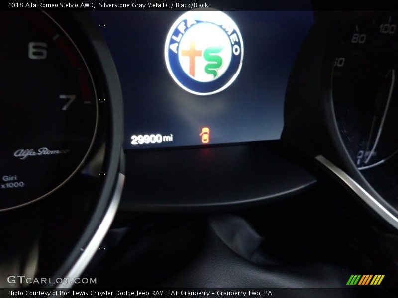 Silverstone Gray Metallic / Black/Black 2018 Alfa Romeo Stelvio AWD