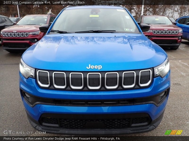 Laser Blue Pearl / Black 2022 Jeep Compass Latitude 4x4