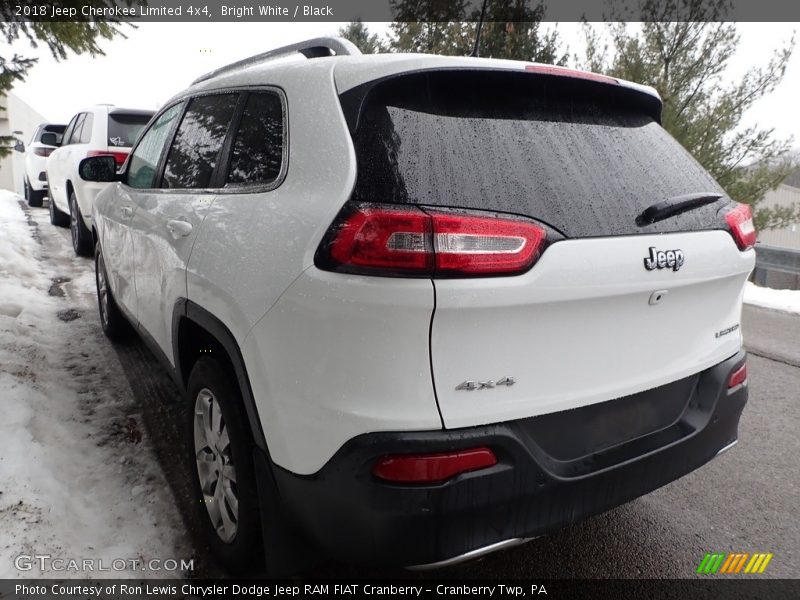 Bright White / Black 2018 Jeep Cherokee Limited 4x4