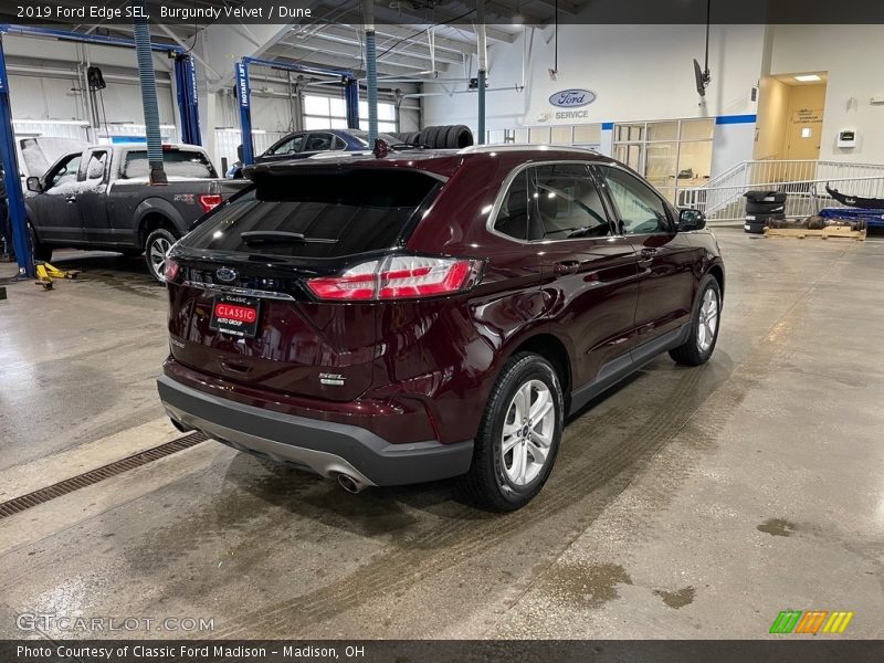 Burgundy Velvet / Dune 2019 Ford Edge SEL