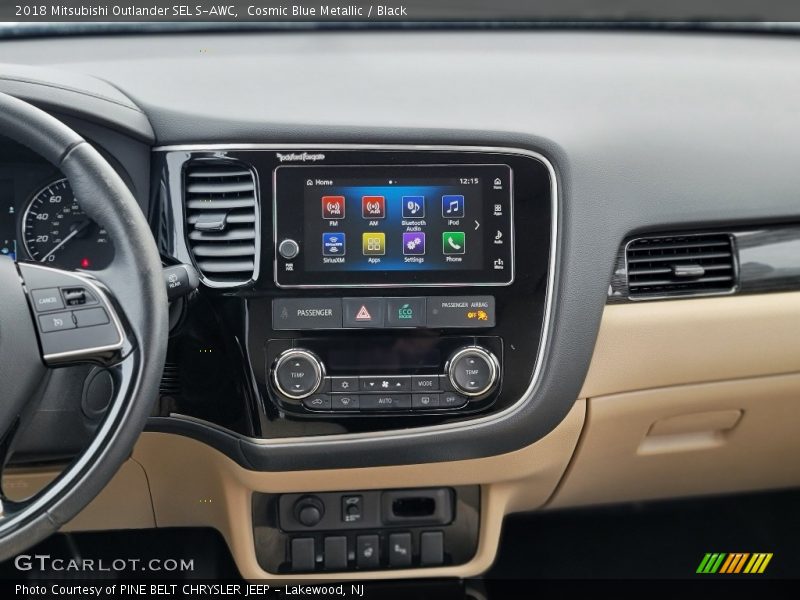 Cosmic Blue Metallic / Black 2018 Mitsubishi Outlander SEL S-AWC