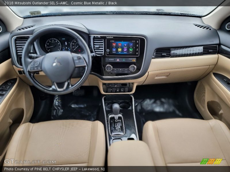Cosmic Blue Metallic / Black 2018 Mitsubishi Outlander SEL S-AWC