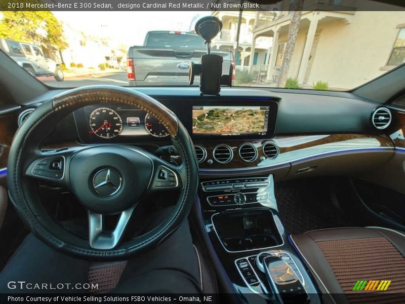 designo Cardinal Red Metallic / Nut Brown/Black 2018 Mercedes-Benz E 300 Sedan