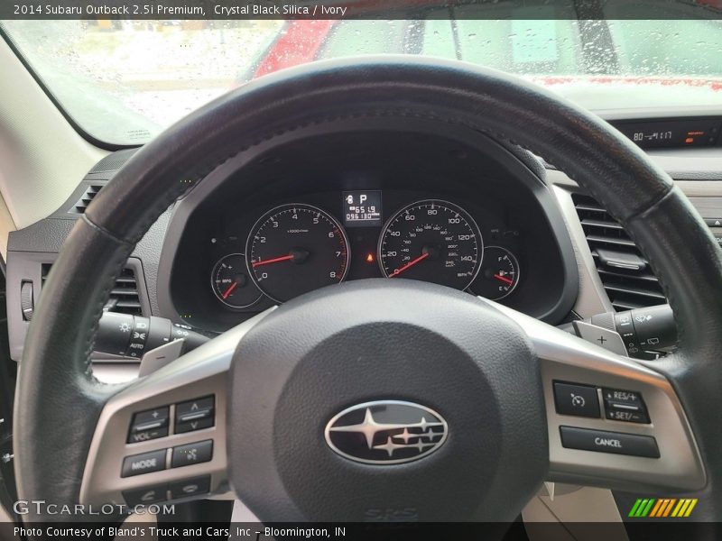 Crystal Black Silica / Ivory 2014 Subaru Outback 2.5i Premium