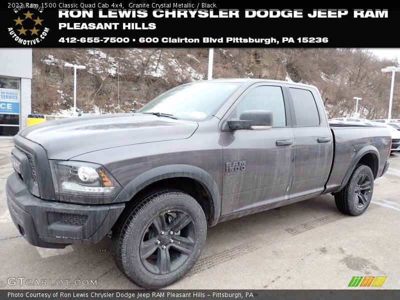 Granite Crystal Metallic / Black 2022 Ram 1500 Classic Quad Cab 4x4