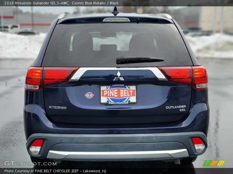 Cosmic Blue Metallic / Black 2018 Mitsubishi Outlander SEL S-AWC