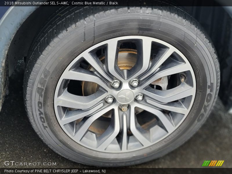 Cosmic Blue Metallic / Black 2018 Mitsubishi Outlander SEL S-AWC