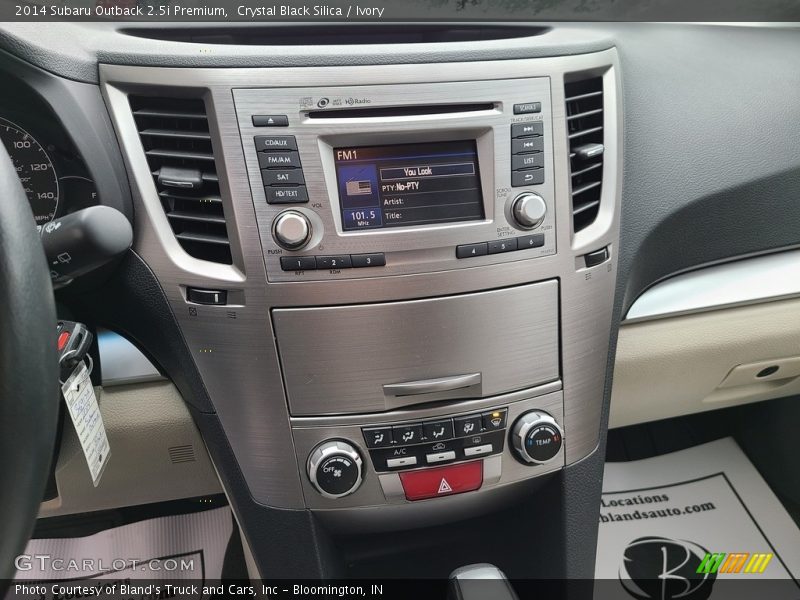 Crystal Black Silica / Ivory 2014 Subaru Outback 2.5i Premium