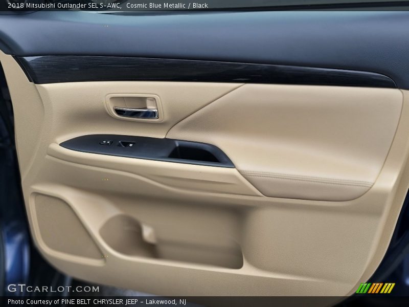 Cosmic Blue Metallic / Black 2018 Mitsubishi Outlander SEL S-AWC