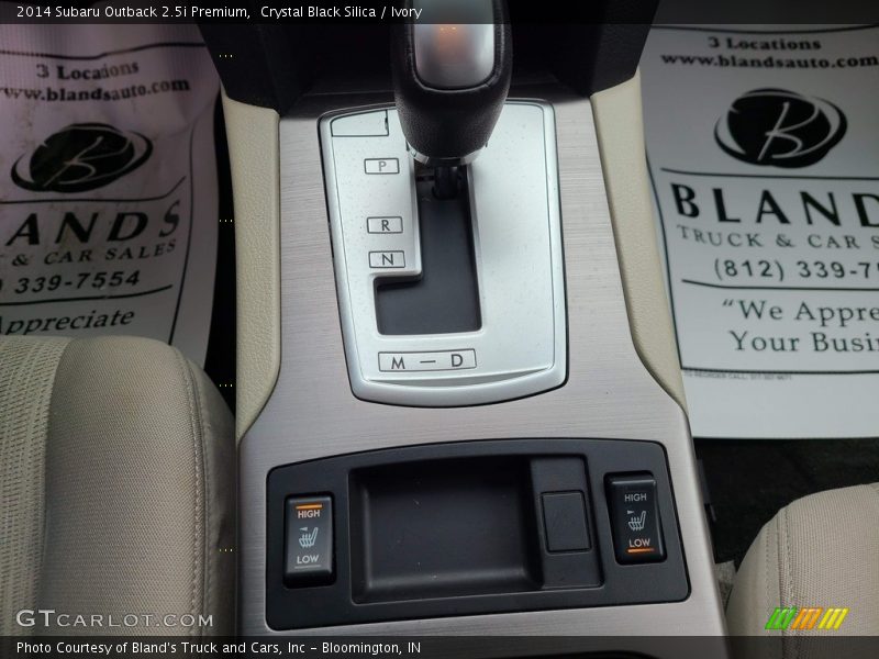 Crystal Black Silica / Ivory 2014 Subaru Outback 2.5i Premium