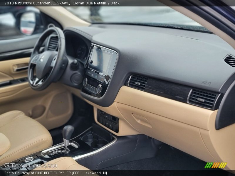 Cosmic Blue Metallic / Black 2018 Mitsubishi Outlander SEL S-AWC