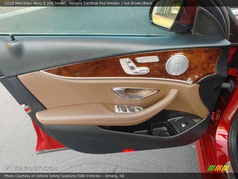 designo Cardinal Red Metallic / Nut Brown/Black 2018 Mercedes-Benz E 300 Sedan
