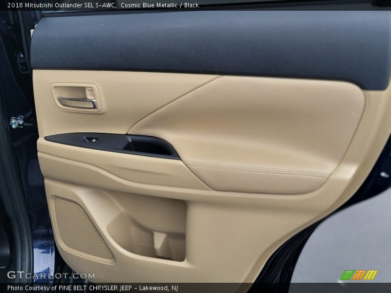 Cosmic Blue Metallic / Black 2018 Mitsubishi Outlander SEL S-AWC