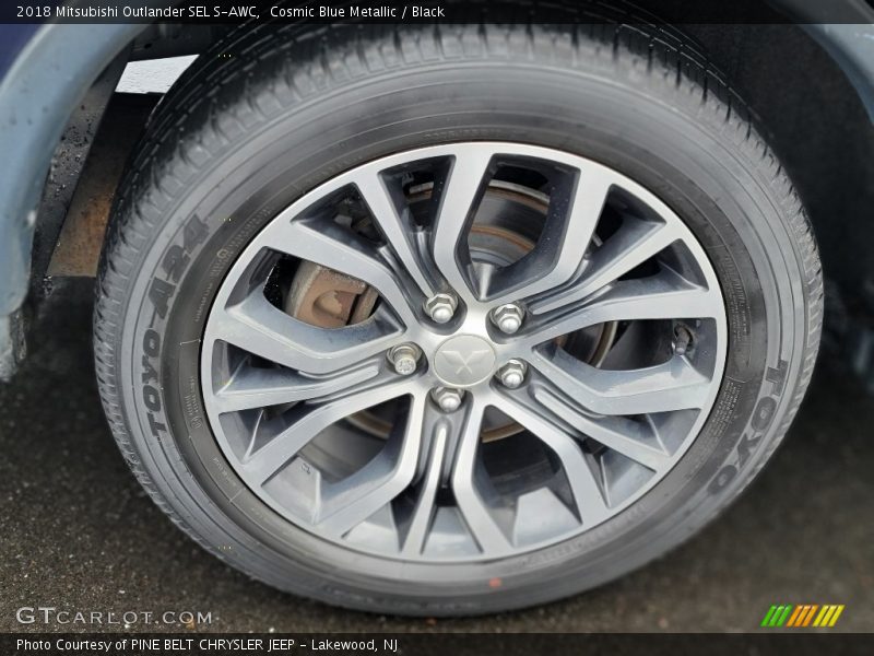 Cosmic Blue Metallic / Black 2018 Mitsubishi Outlander SEL S-AWC