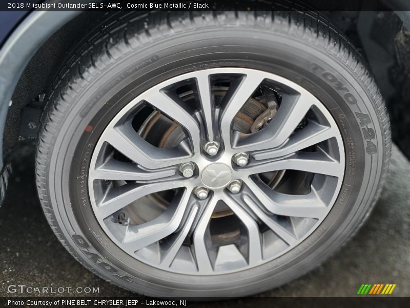 Cosmic Blue Metallic / Black 2018 Mitsubishi Outlander SEL S-AWC