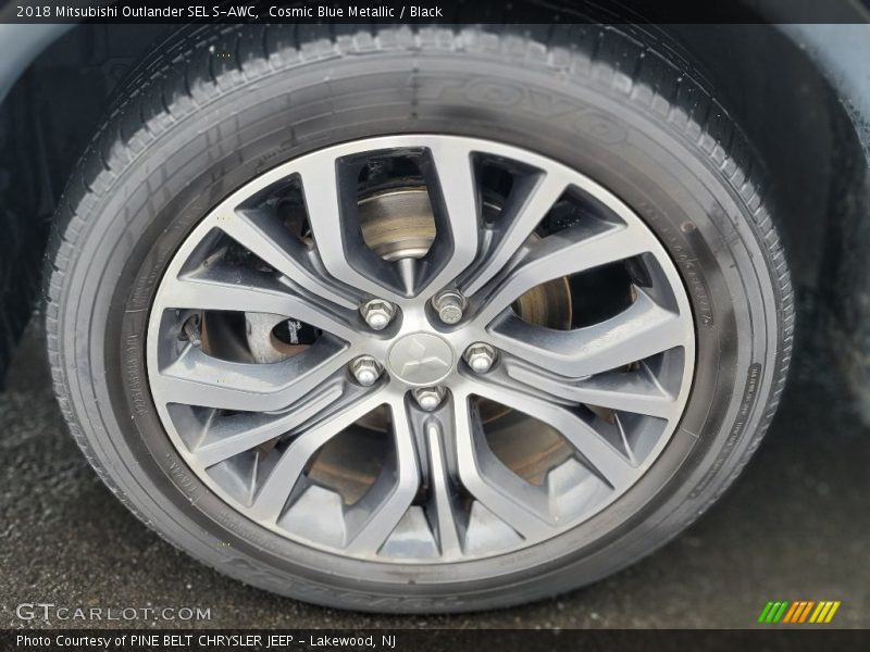 Cosmic Blue Metallic / Black 2018 Mitsubishi Outlander SEL S-AWC