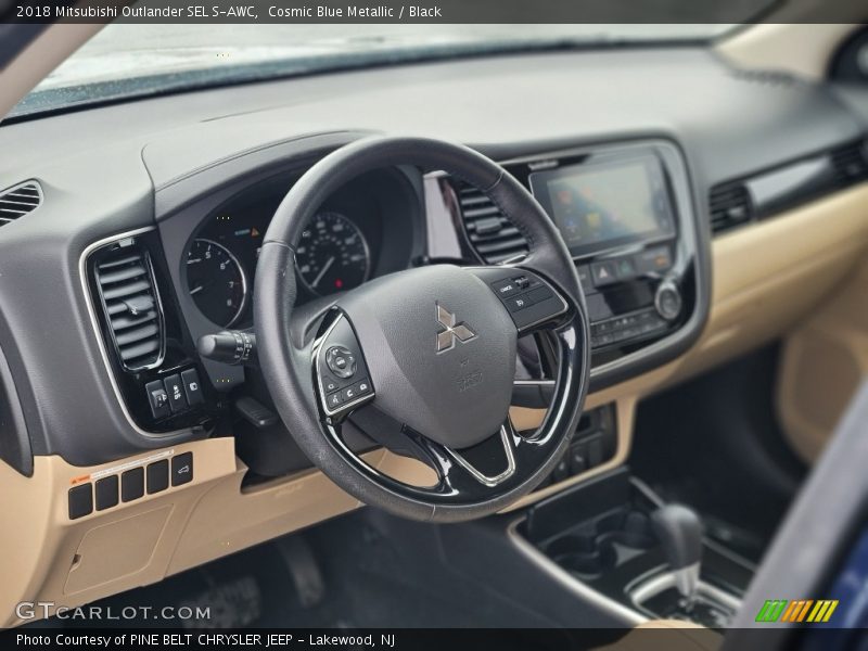 Cosmic Blue Metallic / Black 2018 Mitsubishi Outlander SEL S-AWC