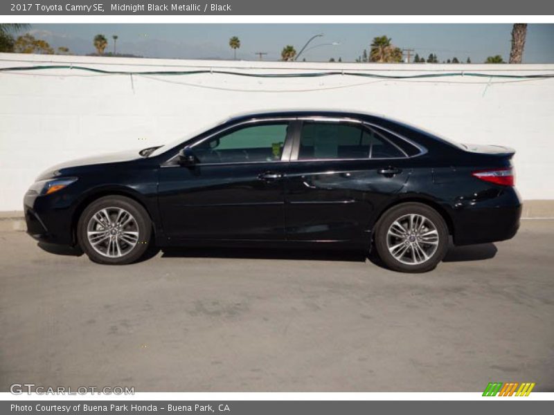 Midnight Black Metallic / Black 2017 Toyota Camry SE