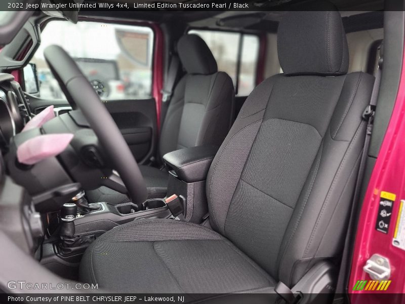 Front Seat of 2022 Wrangler Unlimited Willys 4x4