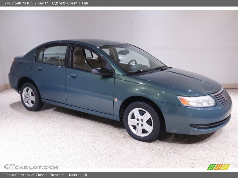 Cypress Green / Tan 2007 Saturn ION 2 Sedan