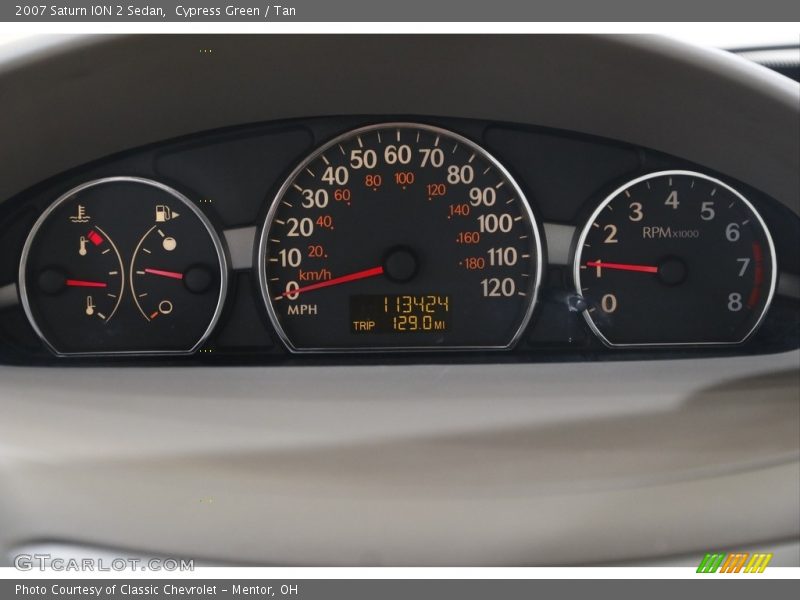 Cypress Green / Tan 2007 Saturn ION 2 Sedan