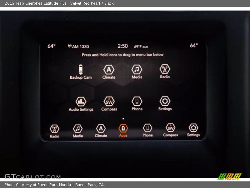 Velvet Red Pearl / Black 2019 Jeep Cherokee Latitude Plus