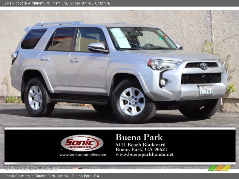 Super White / Graphite 2016 Toyota 4Runner SR5 Premium
