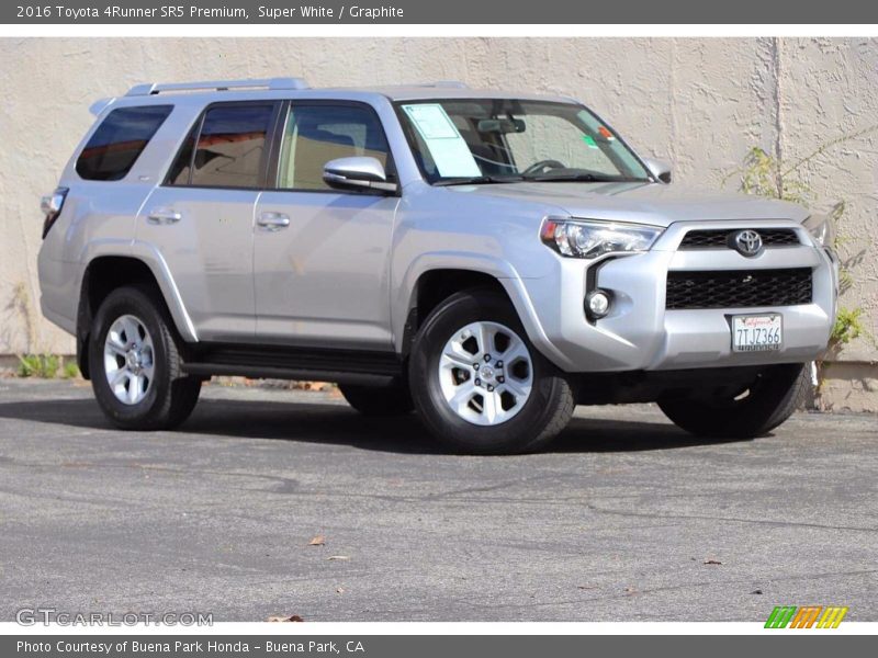 Super White / Graphite 2016 Toyota 4Runner SR5 Premium