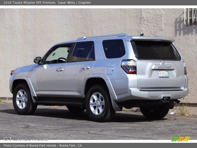 Super White / Graphite 2016 Toyota 4Runner SR5 Premium