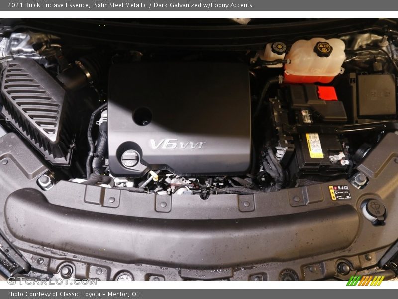 Satin Steel Metallic / Dark Galvanized w/Ebony Accents 2021 Buick Enclave Essence