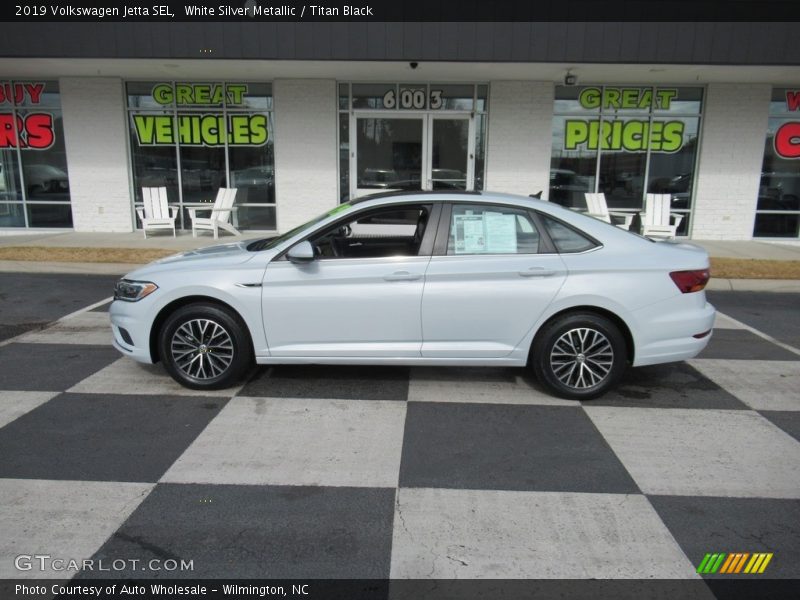 White Silver Metallic / Titan Black 2019 Volkswagen Jetta SEL