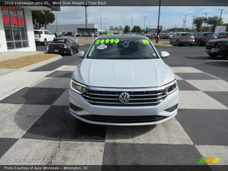 White Silver Metallic / Titan Black 2019 Volkswagen Jetta SEL
