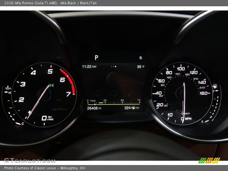 Alfa Black / Black/Tan 2018 Alfa Romeo Giulia Ti AWD