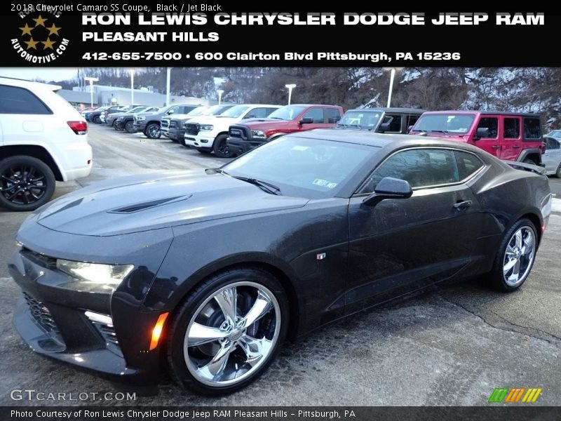 Black / Jet Black 2018 Chevrolet Camaro SS Coupe