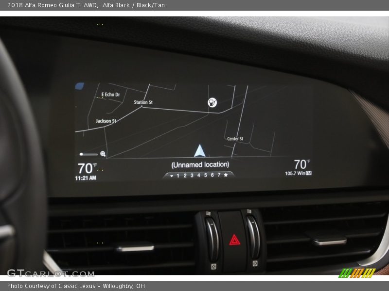 Alfa Black / Black/Tan 2018 Alfa Romeo Giulia Ti AWD