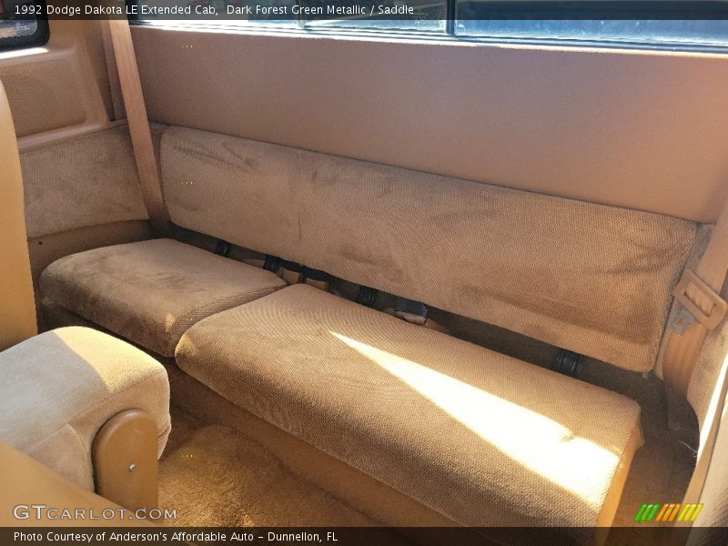 Rear Seat of 1992 Dakota LE Extended Cab