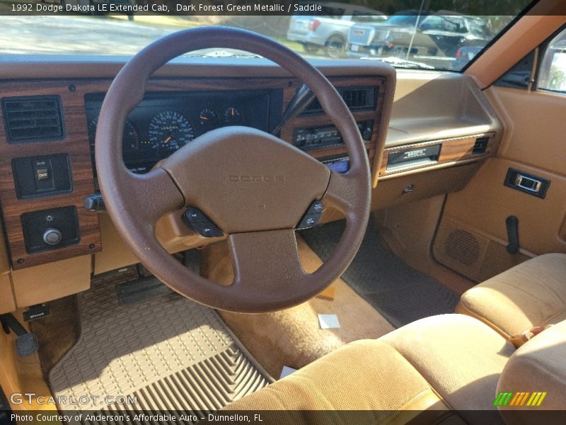  1992 Dakota LE Extended Cab Saddle Interior