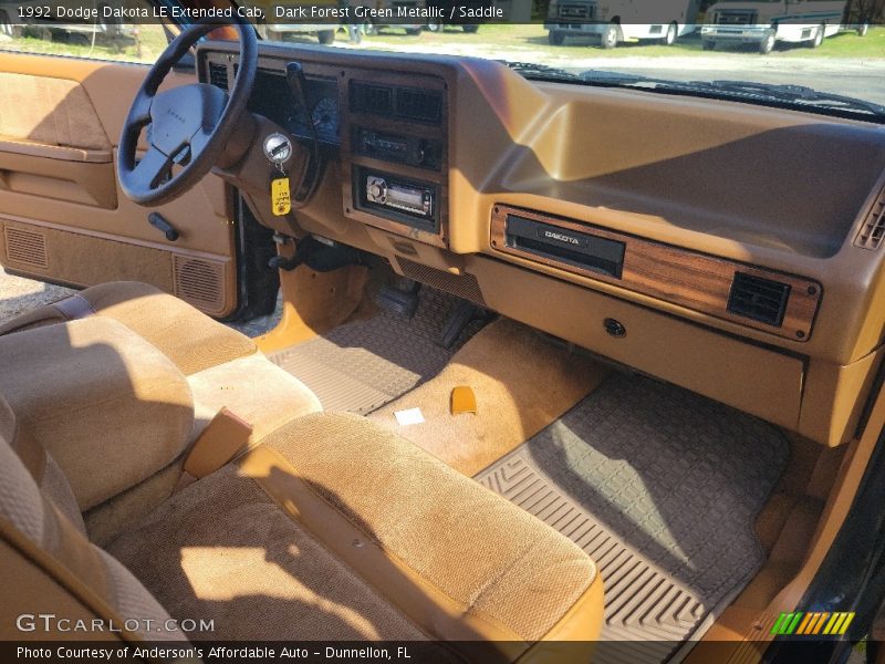 Saddle Interior - 1992 Dakota LE Extended Cab 