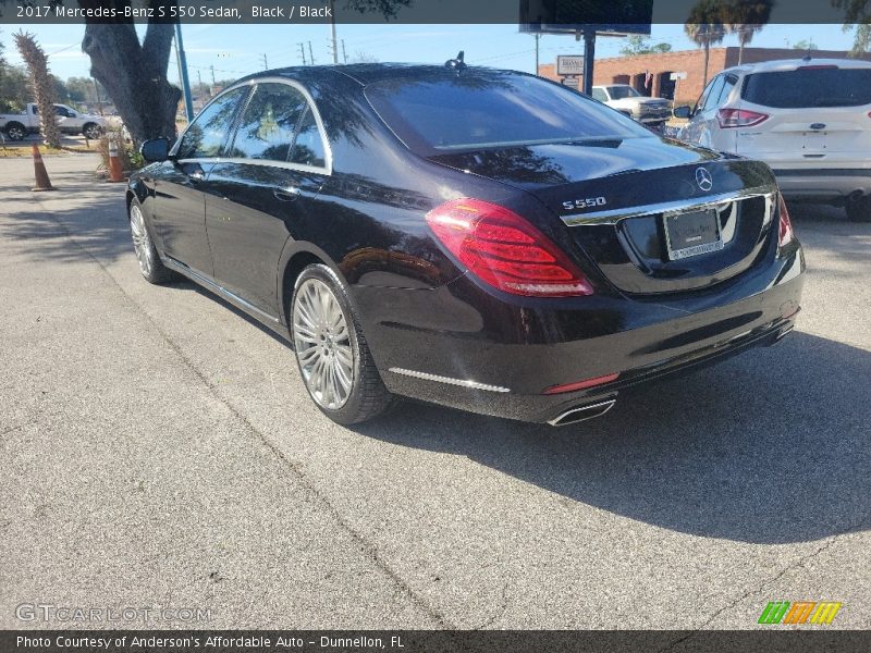 Black / Black 2017 Mercedes-Benz S 550 Sedan