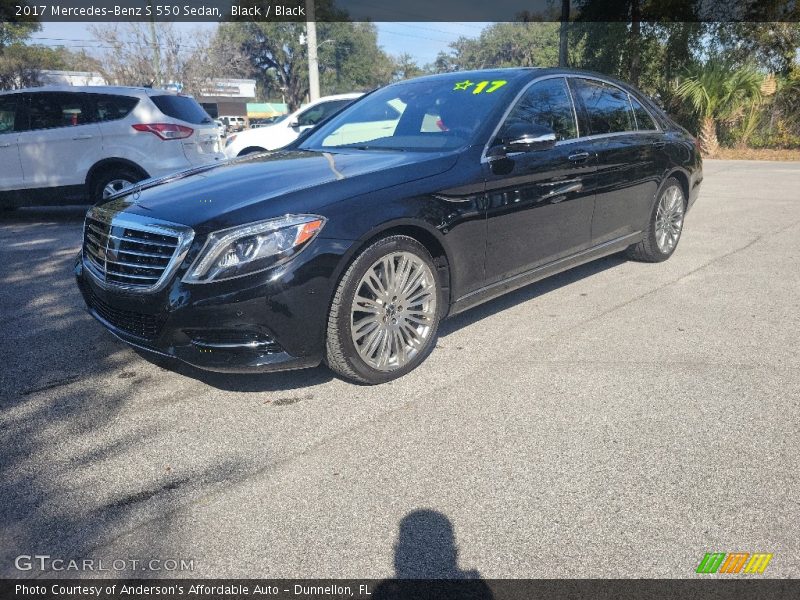 Black / Black 2017 Mercedes-Benz S 550 Sedan