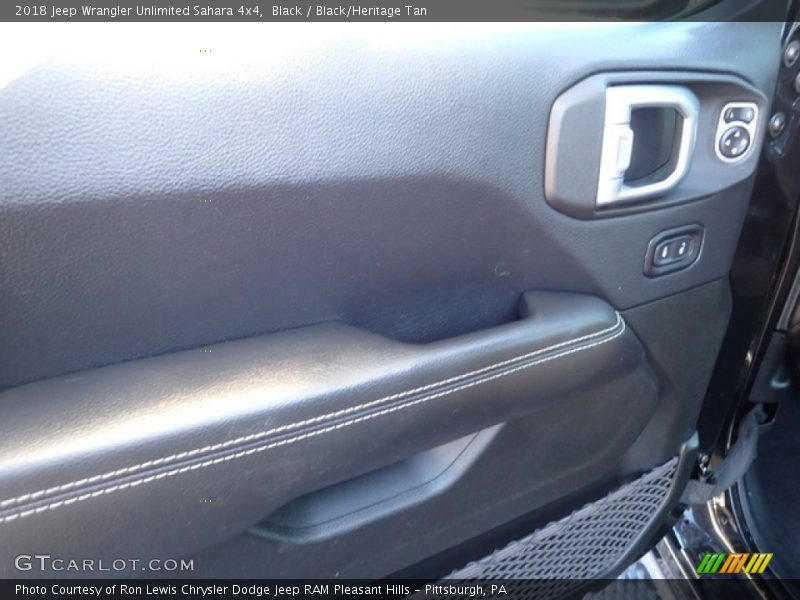 Black / Black/Heritage Tan 2018 Jeep Wrangler Unlimited Sahara 4x4