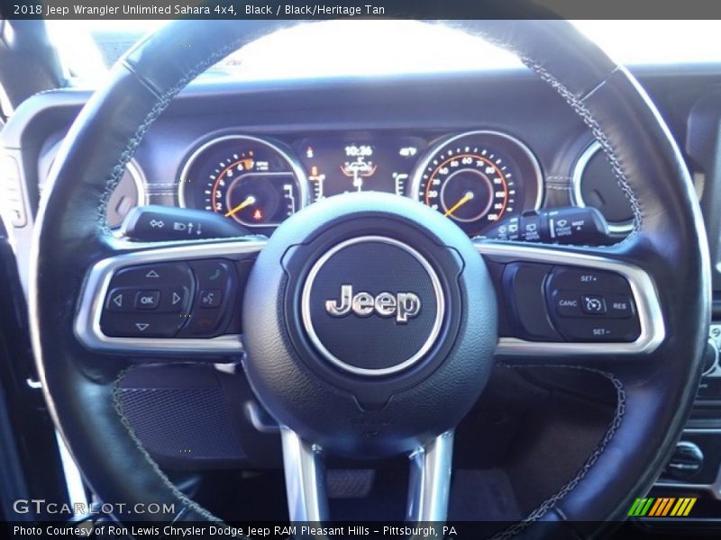 Black / Black/Heritage Tan 2018 Jeep Wrangler Unlimited Sahara 4x4