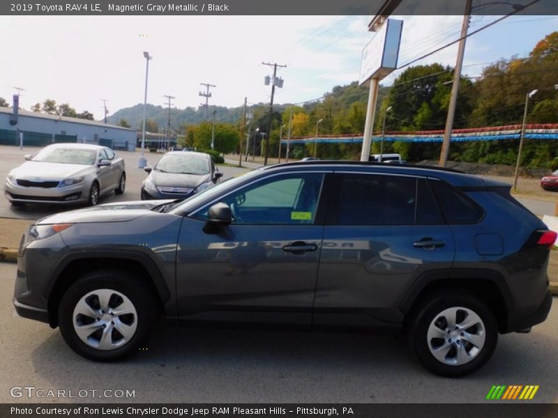 Magnetic Gray Metallic / Black 2019 Toyota RAV4 LE