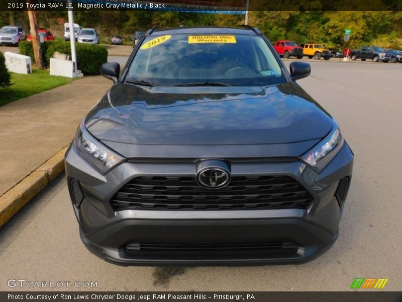 Magnetic Gray Metallic / Black 2019 Toyota RAV4 LE
