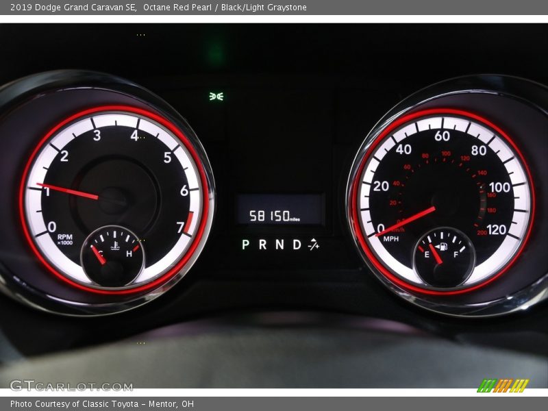 Octane Red Pearl / Black/Light Graystone 2019 Dodge Grand Caravan SE