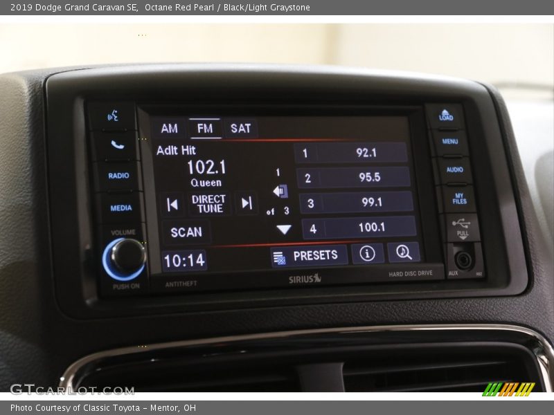 Octane Red Pearl / Black/Light Graystone 2019 Dodge Grand Caravan SE