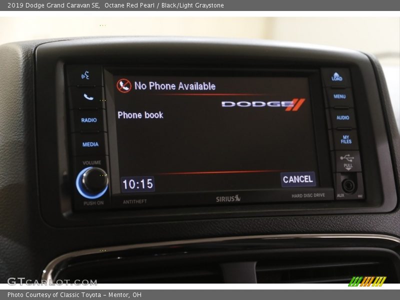 Octane Red Pearl / Black/Light Graystone 2019 Dodge Grand Caravan SE