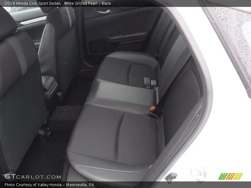 White Orchid Pearl / Black 2019 Honda Civic Sport Sedan
