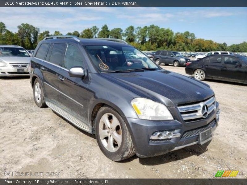 Steel Grey Metallic / Dark Ash/Ash 2010 Mercedes-Benz GL 450 4Matic